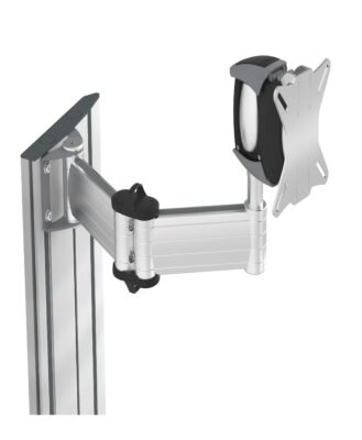 alegro Monitorhalter auf Doppelgelenkarm für swingo Zubehör für den Gerätewagen swingo