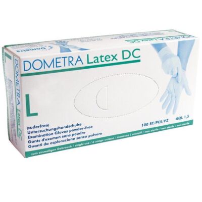 Dometra Latex DC Einmalhandschuhe Gr. L 100 Stück