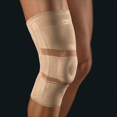 BORT Select StabiloGen Gr. XL Plus silber Hochwertige Kniebandage zur Weichteilkompression