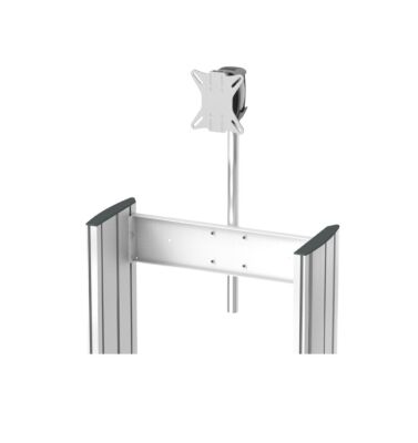 alegro Halter für Monitor auf Quertraverse an swingo Zubehör für den Gerätewagen swingo