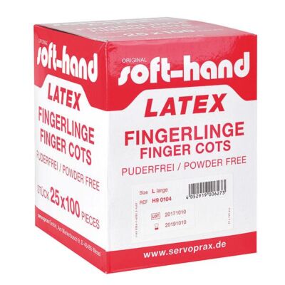 Fingerlinge Latex puderfrei Untersuchungsfingerlinge