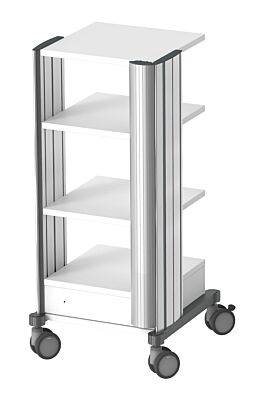 Zusatzkabelkanal für swingo Trägerprofil Zubehör für den Gerätewagen swingo