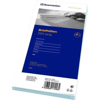 Briefumschläge Selbstklebende Briefhüllen DIN lang selbstklebend