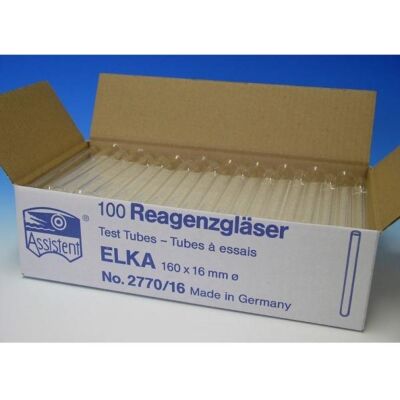 Reagenzgläser ELKA Laborgläser gebördelter Rand 100 Stück