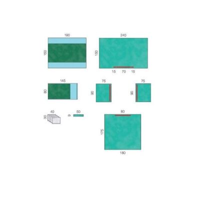 Raucodrape PRO Universal-Set OP-Abdeckung Set II steril 11 Sets