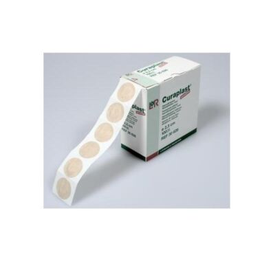 Curaplast sensitive rund Ø 2,3 cm Rolle mit 100 Stück Wundverband