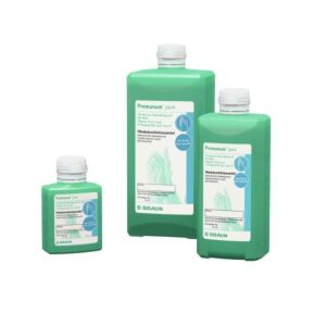 Promanum pure Händedesinfektion Flasche 1 Liter Händedesinfektionsmittel mit Rückfettersystem