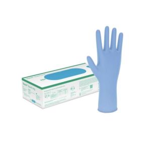 Vasco Guard long wasserblau puderfrei Gr. M 100 Stück Unsterile Untersuchungs-Handschuhe