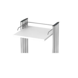 Reling für die Ablageplatte an swingo und swingo-clinic Zubehör für den Gerätewagen swingo