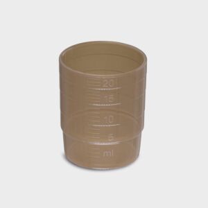 Mehrweg-Medikamentenbecher braun 60 Stück