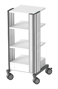 Zusatzkabelkanal für swingo Trägerprofil Zubehör für den Gerätewagen swingo